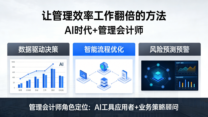 “AI时代+管理会计师“ 让管理效率翻倍的方法